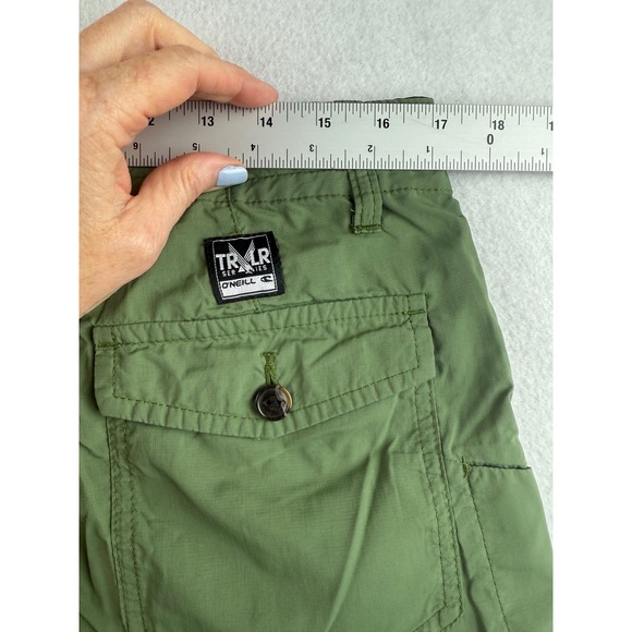 ONeill Trail Outdoor Shorts Mens Size‎ 34 Olive Green Cargo Hiking Casual - Picture 10 of 11